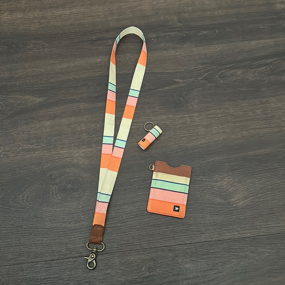 Thread wallet, lanyard and chapstick holder